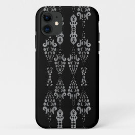 Chic Girly Black and White Ornamental Pattern Case-Mate iPhone Hülle