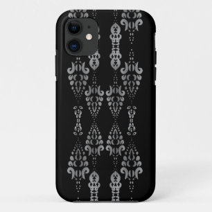 Chic Girly Black and White Ornamental Pattern Case-Mate iPhone Hülle