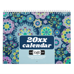 Chic Girly Patterns - Geschenk für Firmenlogos Kalender