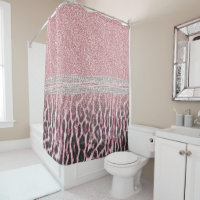 Chic Girly Pink Leopard Glitzer Image
