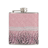Chic Girly Pink Leopard Glitzer Image