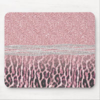 Chic Girly Pink Leopard Glitzer Image