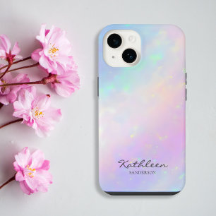 Chic Girly Pink Monogram iPhone 13 Pro Fall iPhone 13 Pro Hülle