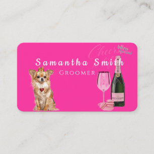 Chic Glam Art Salon Groomer Visitenkarte