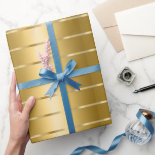 Chic Glam Goldband Brautparty Geschenkpapier