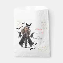 Chic glam gothic beängstigend Girl Geburtstagspart Geschenktütchen