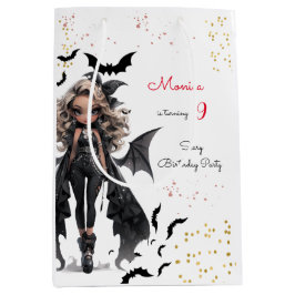 Chic glam gothic beängstigend Girl Geburtstagspart Mittlere Geschenktüte