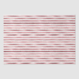Chic Glam Pink White Stripes Seidenpapier