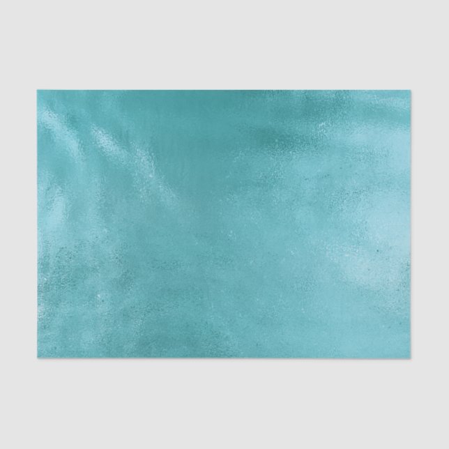 Chic Glam Turquoise Aqua Blue Seidenpapier (Vorderseite)