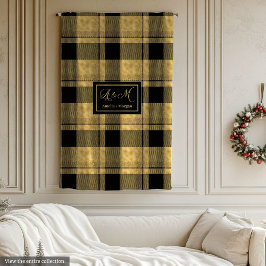 Chic Glamorous Birthday Gift Black Gold Blanket Fleecedecke