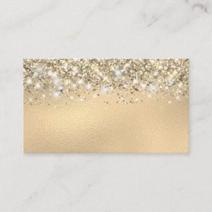 Chic Glittery Gold Foil Blank Platzkarte