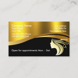 Chic Glitzer Glam Beauty Salon Business Cards Visitenkarte