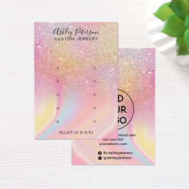 Chic Glitzer Regenbogen-Ohrring-Display