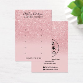 Chic Glitzer Rosa Ohrring-Ohrmuschel