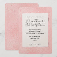 Chic Glitzy Pink Wedding Einladungen