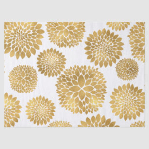 Chic Gold Blume Seidenpapier