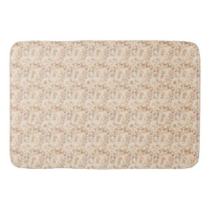 Chic Gold Blush Pink Leopard Print Badematte