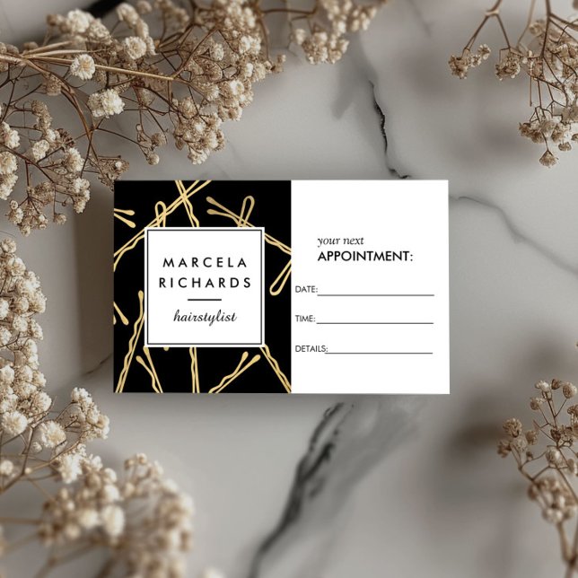 Chic Gold Bobby Buttone Friseur Schwarzer Termin (Von Creator hochgeladen)