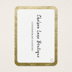 Chic Gold Border Boutique Hanging Price Tag