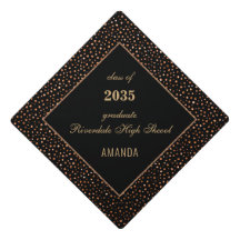 Chic Gold Confetti Typografie 20XX Jahre Elegant