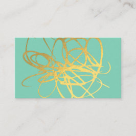 Chic Gold Effect Lines Escort Cards Platzkarten