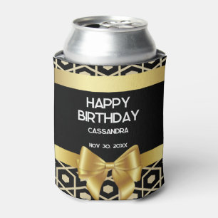 Chic Gold Egypt Geometric Gold Bow Happy Birthday Dosenkühler