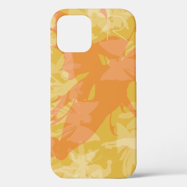 Chic Gold Fairies Monogram Case-Mate iPhone Case (Rückseite)