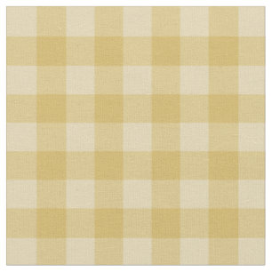 Chic Gold Gingham Kariertes Muster Stoff