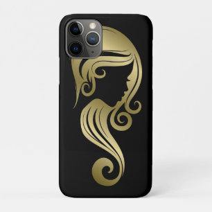 Chic Gold Glam Schönheits Mädchen Haar- und Make-u Case-Mate iPhone Hülle