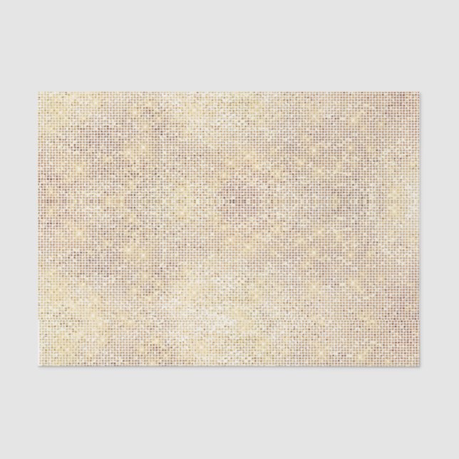 Chic Gold Glitzer Glitzern Design Seidenpapier (Vorderseite)