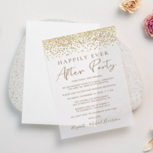 Chic Gold Glitzer Hochzeitsempfang