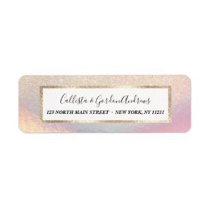 Chic Gold Glitzer Iridescent Holographie