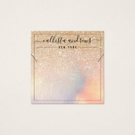 Chic Gold Glitzer Iridescent Necklace Display Card