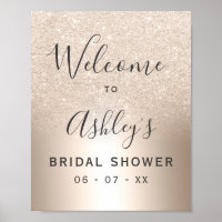 Chic gold Glitzer Ober Folie Brautparty Empfang