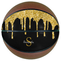 Chic Gold Glitzer Tropfen Sparkor Black Monogram