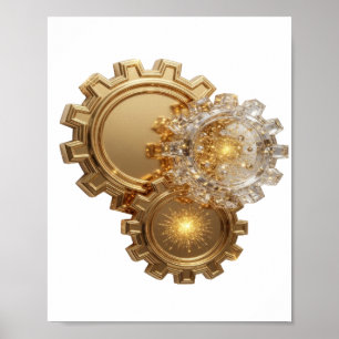 Chic Gold GOLDEN GEAR SYSTEM Druck Poster