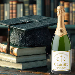 Chic Gold Law School Graduation Party Custom