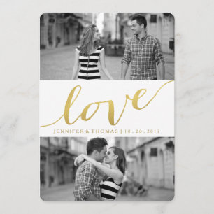 CHIC GOLD LIEBE Datum freihalten Save The Date
