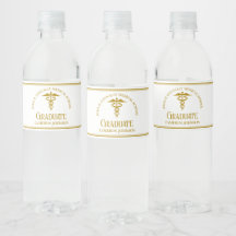 Chic Gold Medical School Custom Graduation Party