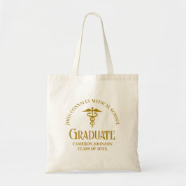 Chic Gold Medical School Graduate Keepake Tragetasche