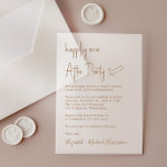 Chic Gold Script Mattiert Hochzeitsempfang Acryleinladungen<br><div class="desc">Stilvolles mattiertes Acrylspiel oder private Hochzeitsankündigung und Hochzeitsempfehlung mit "Happily Ever After Party" in einem schicken Goldskript. Personalisieren Sie Ihre Heiratsankündigung und -einladung einfach und fügen Sie Ihre Namen in ein signaturähnliches Skript ein.</div>