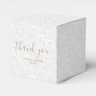 Chic Gold Script Wedding Vielen Dank für Ihr Inter Geschenkschachtel