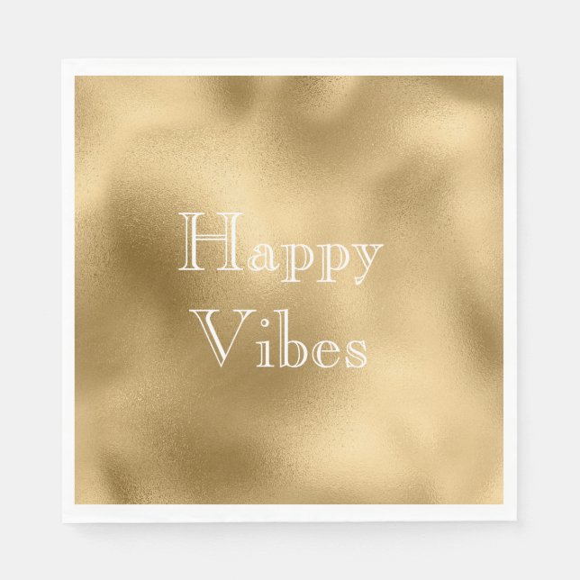 Chic Gold Serviette (Vorderseite)