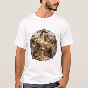 Chic Gold STAR BALL Fette Gestaltung T-Shirt