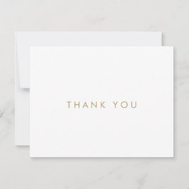 Chic Gold Typografie Danke Karte