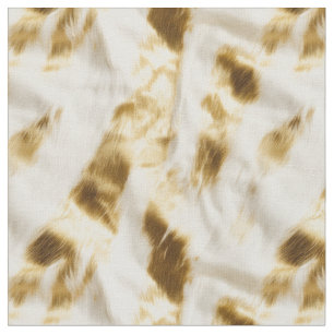 Chic Gold White Cowhide Western Cowboy Cowgirl Stoff