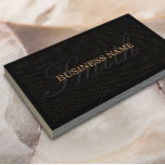 Chic Golden Dots Deluxe Black Business Card Visitenkarte<br><div class="desc">Chic Golden Dots Deluxe Black Business Card.</div>