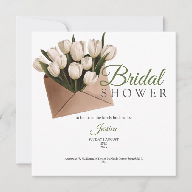Chic Golden roses bridal shower party invitation Dankeskarte (Vorderseite)