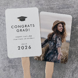 Chic Grad Cap Glückwunschs Grad Foto Abschluss Fächer