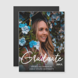 Chic Graduate 2 & Foto Abschluss Magnet Dunkler